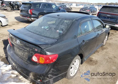 2009 Toyota Corolla S z USA, uszkodzony, nr VIN 2T1BU40E69C079774
